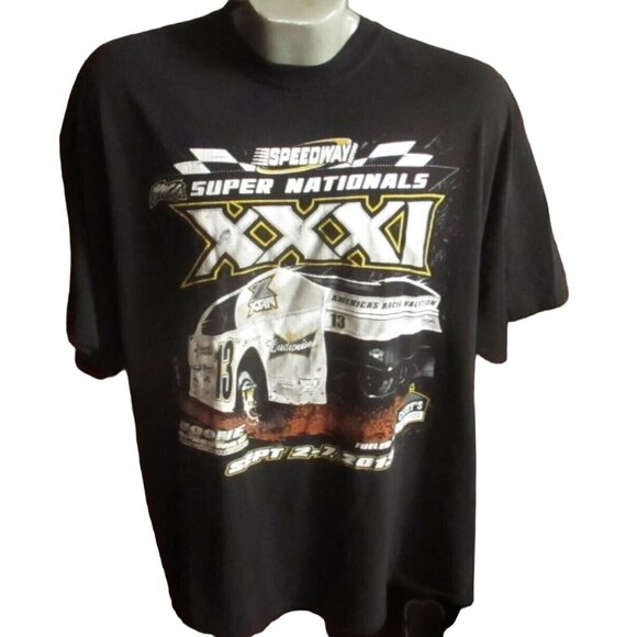 XXL IMCA Speedway Super Nationals T-Shirt Black Graphic Racing Tee Unisex 2013 - Picture 3 of 5